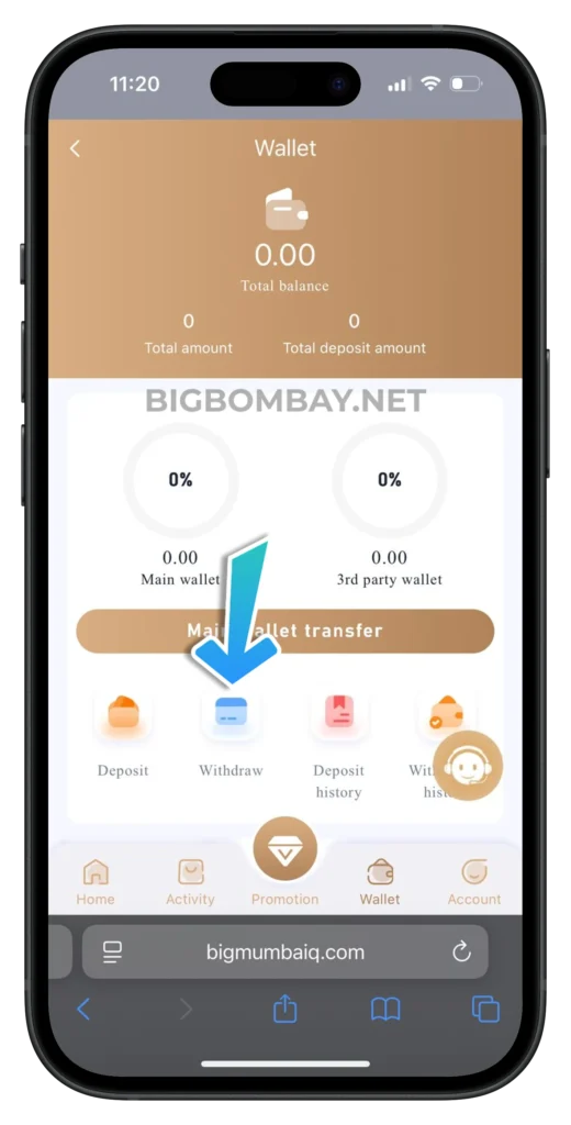 bigbombay-withdraw-button